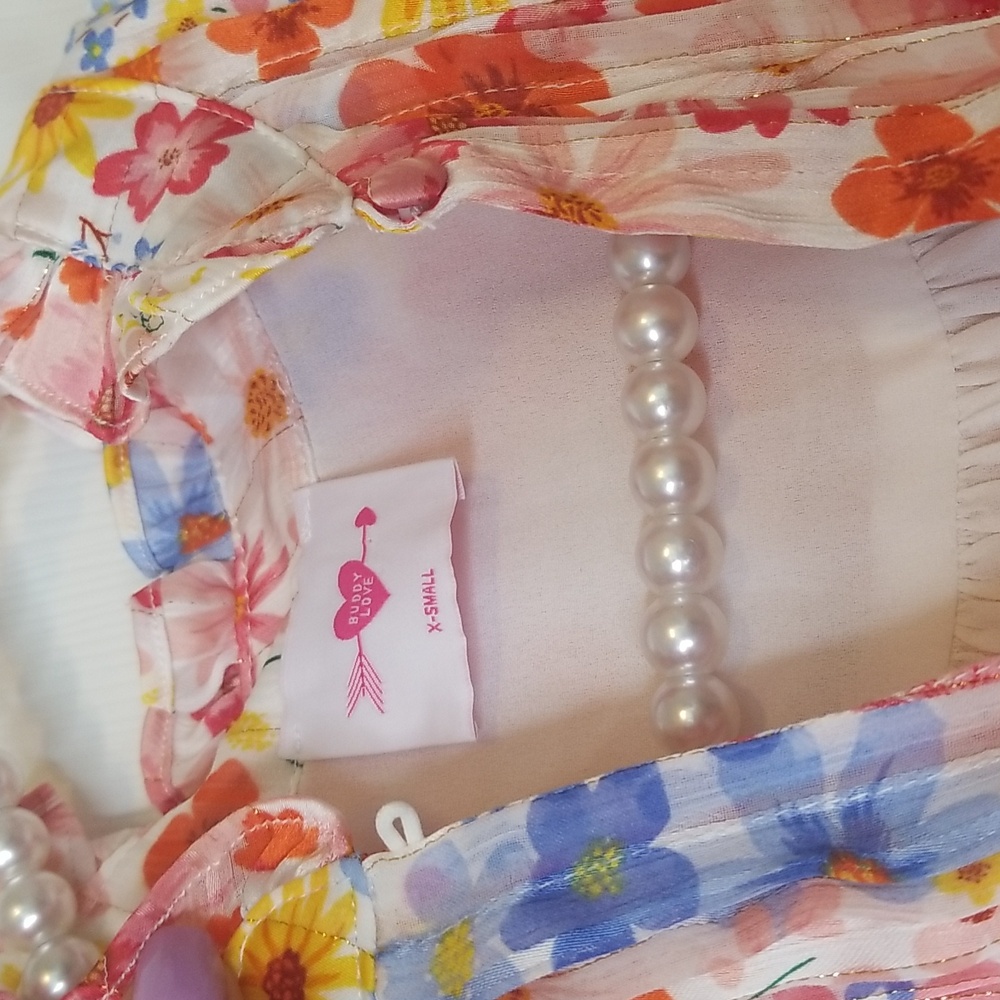 Buddy Love Grace Long Sleeve Shirt Dress Wild Flower Sixe XS - Picture 9 of 15